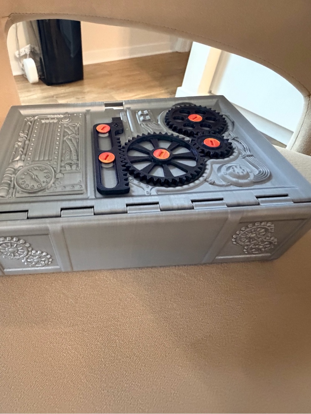 3d printed steampunk book decor holds items